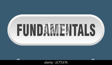 fundamentals button. rounded sign isolated on white background Stock ...