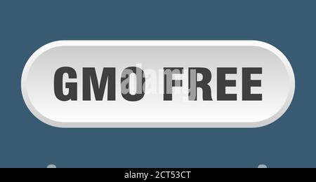 gmo free button. rounded sign isolated on white background Stock Vector