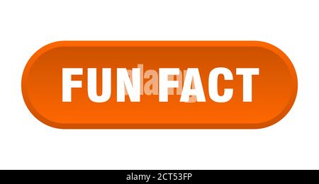 fun fact button. rounded sign isolated on white background Stock Vector