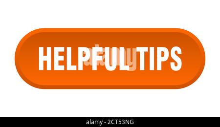 helpful tips button. rounded sign isolated on white background Stock ...