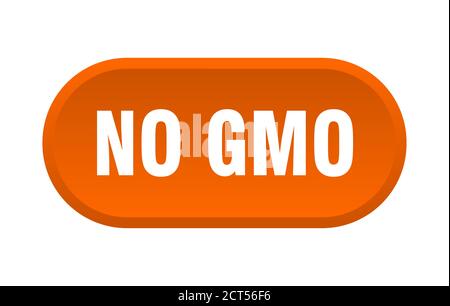 no gmo button. rounded sign isolated on white background Stock Vector