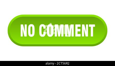 no comment button. rounded sign isolated on white background Stock Vector