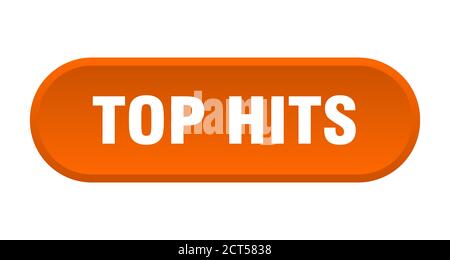 top hits button. rounded sign isolated on white background Stock Vector ...