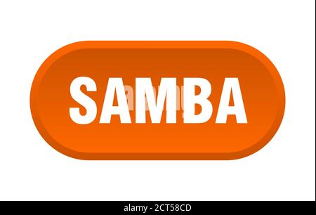 samba button. rounded sign isolated on white background Stock Vector ...