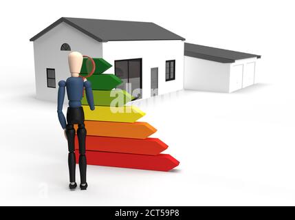 3D efficiency chart - diagram Stock Photo - Alamy