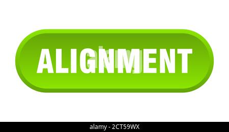 alignment button. rounded sign isolated on white background Stock Vector