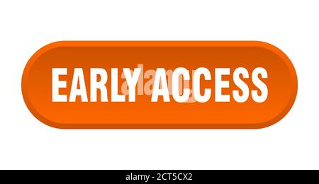 early access button. rounded sign isolated on white background Stock Vector