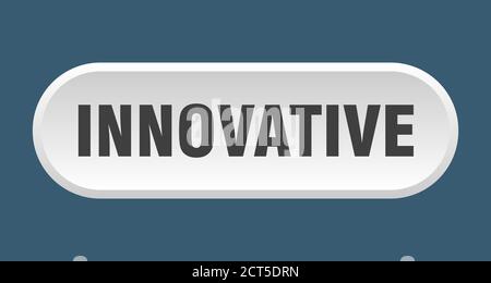 innovative button. rounded sign isolated on white background Stock ...
