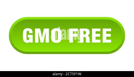 gmo free button. rounded sign isolated on white background Stock Vector