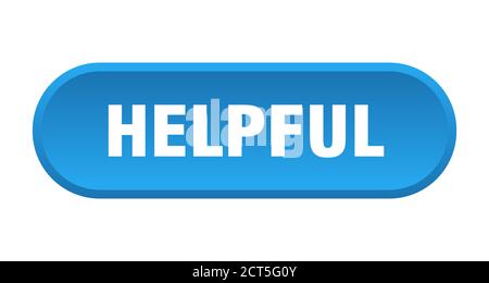 helpful button. rounded sign isolated on white background Stock Vector ...
