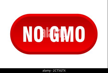 no gmo button. rounded sign isolated on white background Stock Vector