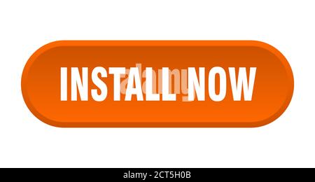 install now button. rounded sign isolated on white background Stock ...