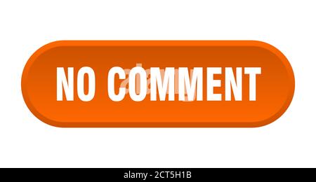 no comment button. rounded sign isolated on white background Stock Vector