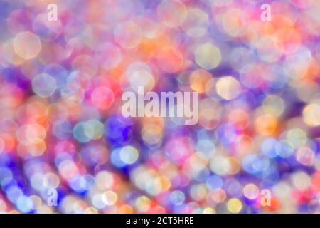Abstract blurred light circles and octagons colorful macro background decorative design Stock Photo