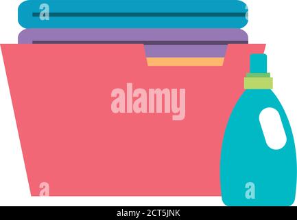 Isolated laundry icons. Softener icon - Vector illustration Stock Vector