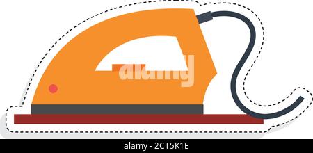 Isolated iron icon. Laundry equipment icon - Vector Stock Vector