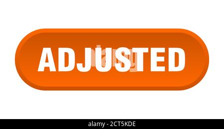 adjusted button. rounded sign isolated on white background Stock Vector ...