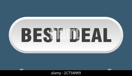 best deal button. rounded sign isolated on white background Stock Vector