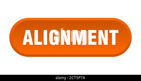 alignment button. rounded sign isolated on white background Stock Vector