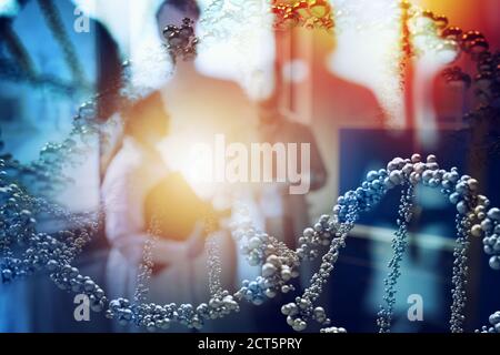 Pry Abstract Abstract medical background DNA research, molecule, genetics, genome ...