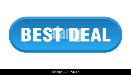 best deal button. rounded sign isolated on white background Stock Vector