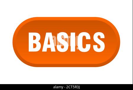 basics button. rounded sign isolated on white background Stock Vector ...