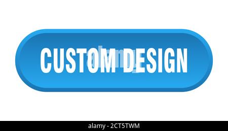 custom design button. rounded sign isolated on white background Stock ...