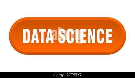 data science button. rounded sign isolated on white background Stock Vector