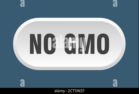 no gmo button. rounded sign isolated on white background Stock Vector