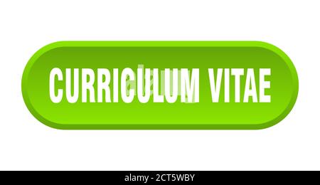 curriculum vitae button. rounded sign isolated on white background ...