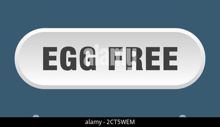 egg free button. rounded sign isolated on white background Stock Vector