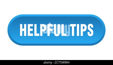 helpful tips button. rounded sign isolated on white background Stock ...