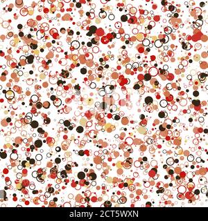 Geometrical background with circles. Abstract round seamless pattern. Vector illustration. Stock Vector