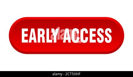 early access button. rounded sign isolated on white background Stock Vector