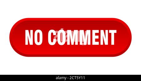 no comment button. rounded sign isolated on white background Stock Vector