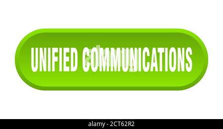 Unifying Sign unified communications button. rounded sign isolated on white ...