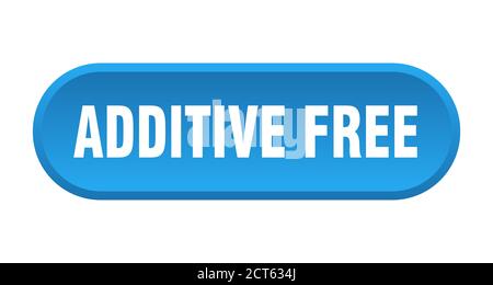 additive free button. rounded sign isolated on white background Stock Vector