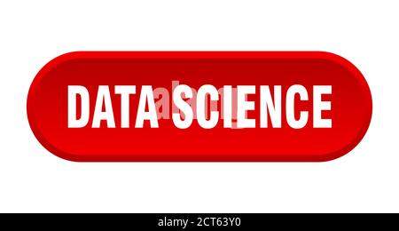 data science button. rounded sign isolated on white background Stock Vector