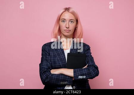 Portrait of a young attractive business woman. Stock Photo