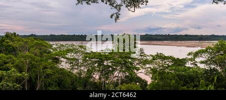 Madre de Dios River, Tambopata National Reserve, Puerto Maldonado Amazon Jungle area of Peru, South America Stock Photo