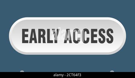 early access button. rounded sign isolated on white background Stock Vector