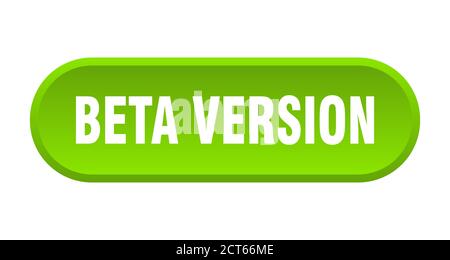 beta version button. rounded sign isolated on white background Stock Vector