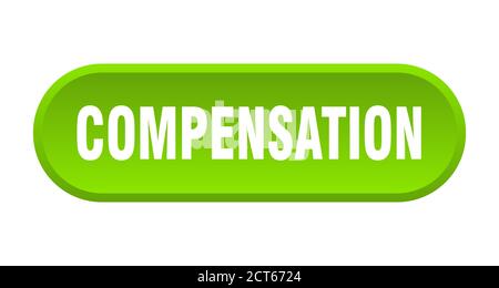 compensation button. rounded sign isolated on white background Stock Vector