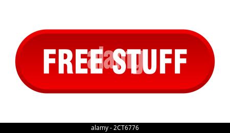 free stuff button. rounded sign isolated on white background Stock Vector