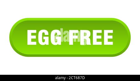 egg free button. rounded sign isolated on white background Stock Vector