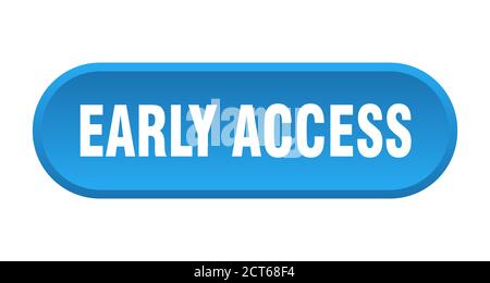 early access button. rounded sign isolated on white background Stock Vector