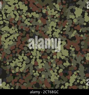 Camouflage pattern background. Classic clothing style masking camo repeat print Stock Vector