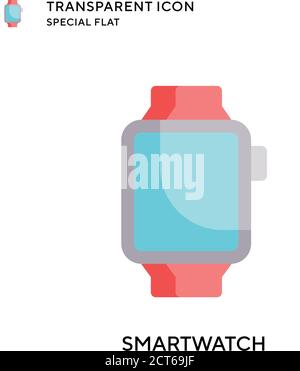 Smartwatch vector icon. Flat style illustration. EPS 10 vector. Stock Vector