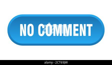no comment button. rounded sign isolated on white background Stock Vector