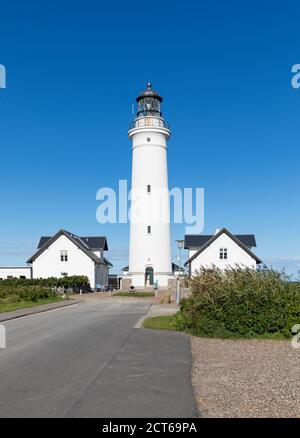 Hirtshals Fyr, the historic lighthouse at Hirtshals, Jutland, Denmark Stock Photo